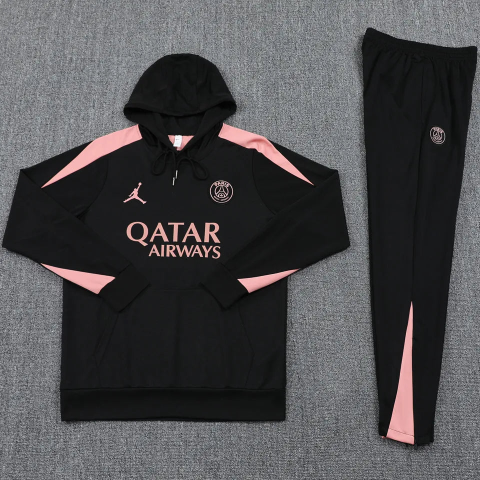 PSG Black Hoodie TrackSuit 2025