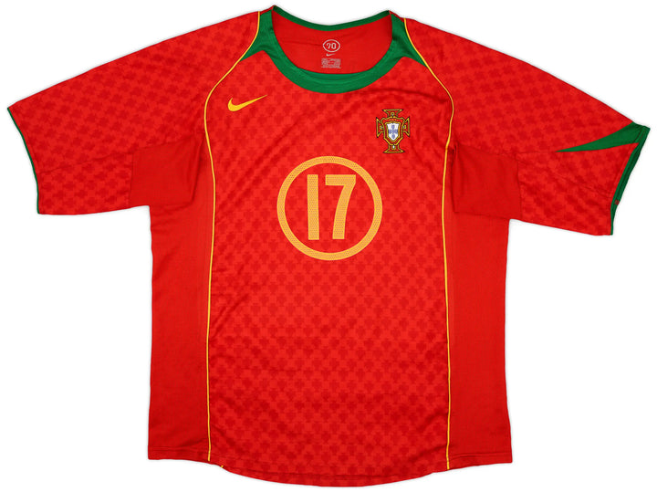 Portugal Classic home jersey 2004-06 with Ronaldo 17