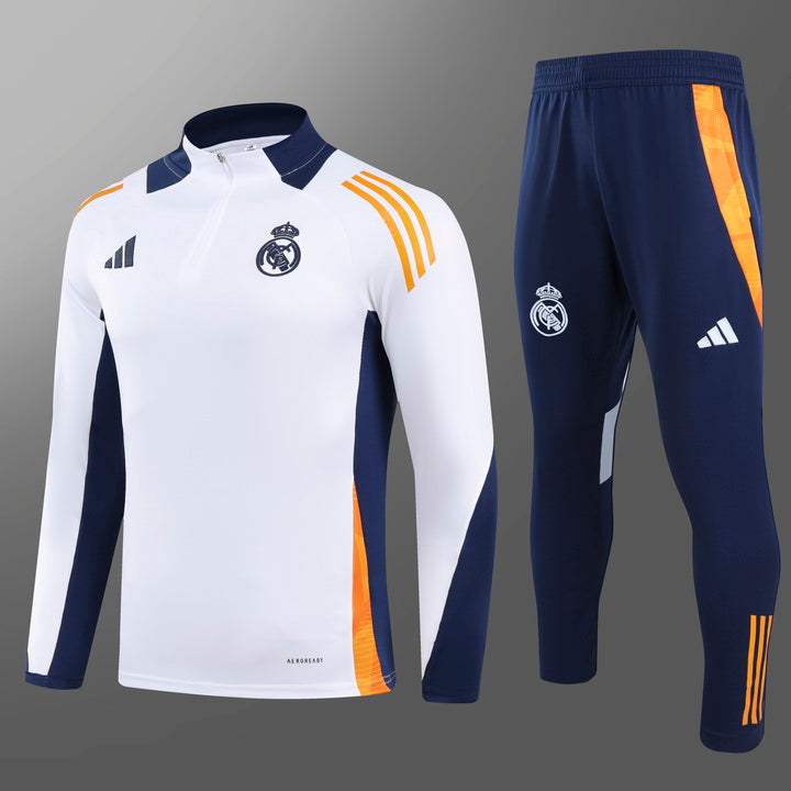 RM Pre Match White Tracksuit 2024/25