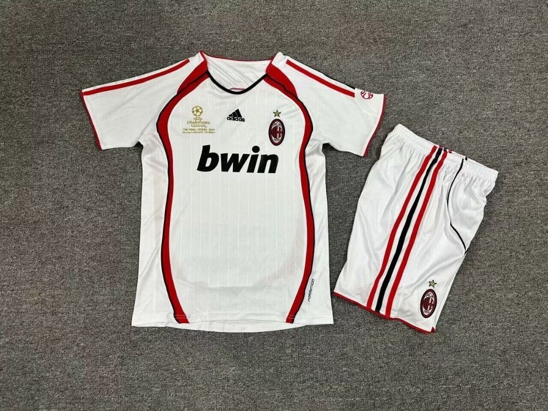 AC Milan Away 2007 with KAKA 22 Kids Kit