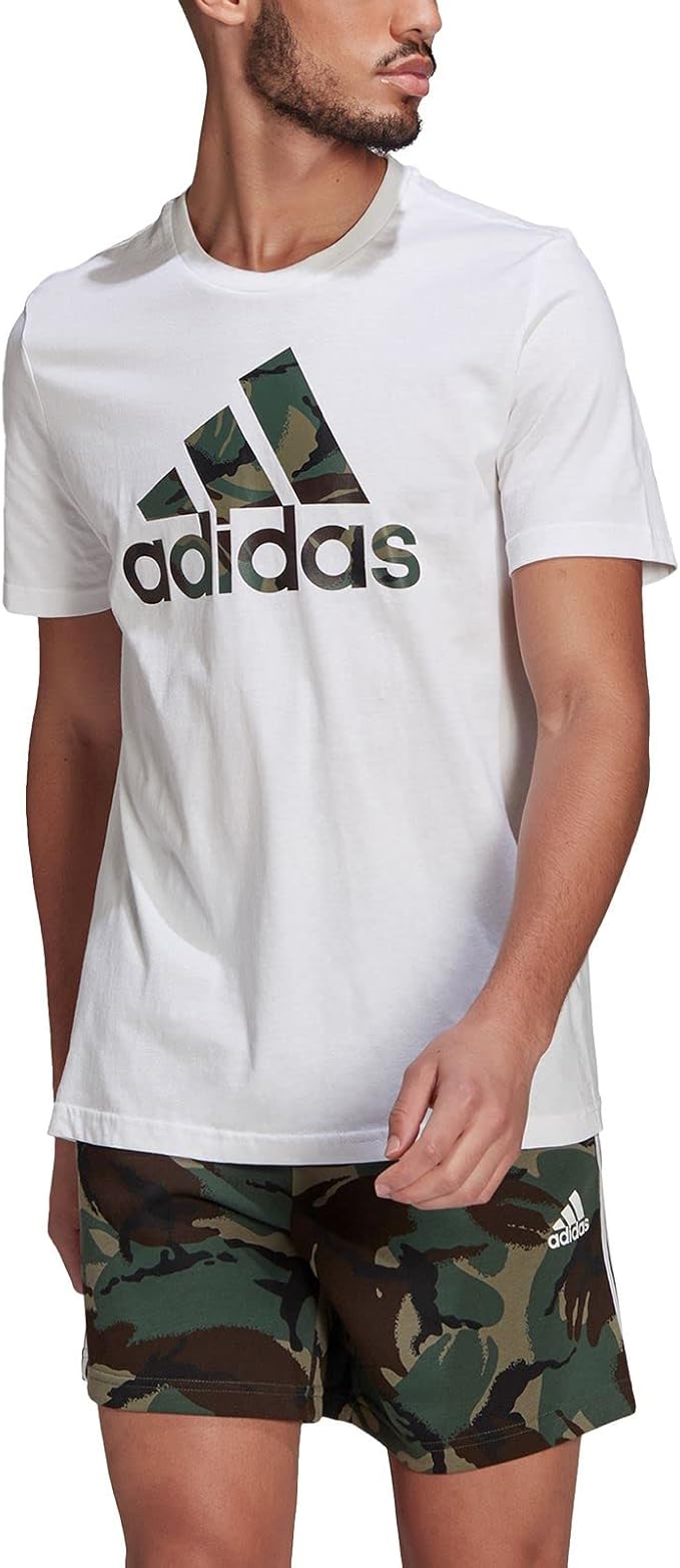 Adidas Men's  Essentials Camouflage Print Tee