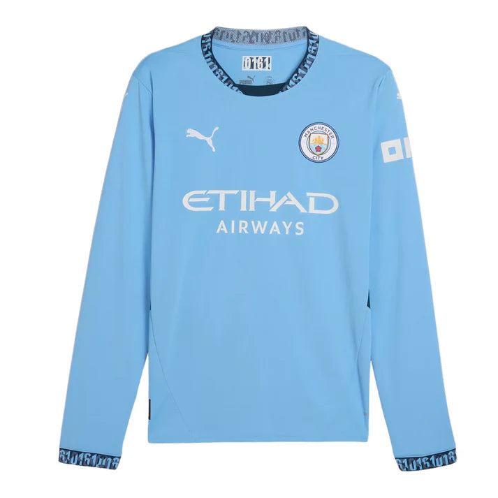 Manchester City Home Long Sleeve Jersey 2024/25