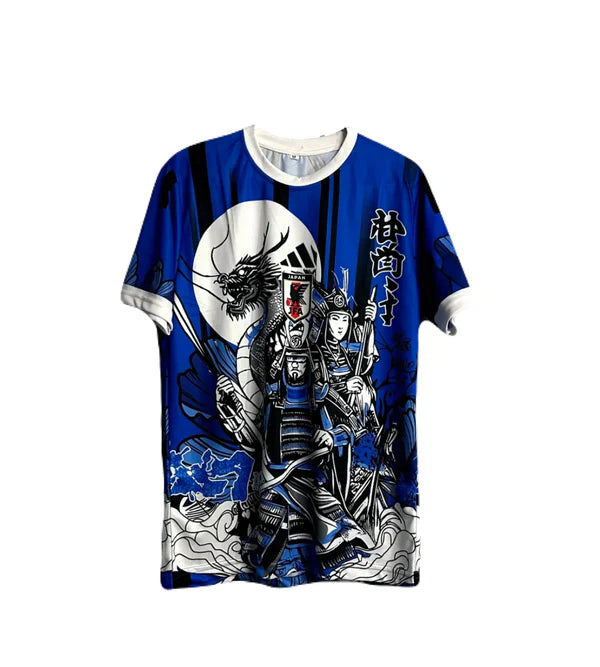 Japan samurai x dragon special blue jersey