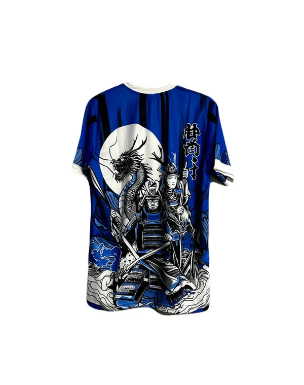 Japan samurai x dragon special blue jersey