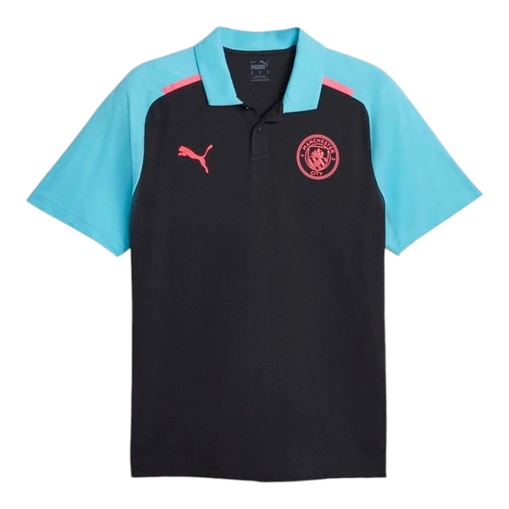 Man City Casuals Navy Polo Shirt 2024/25