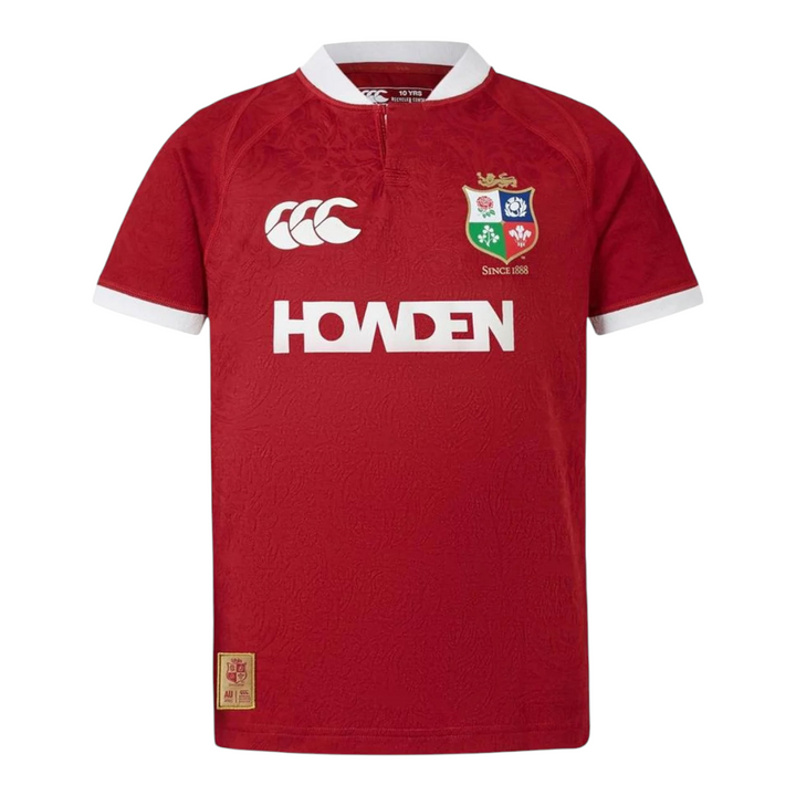 Canterbury Mens British and Irish Lions 2024 Shirt Adults (Red Dahlia)