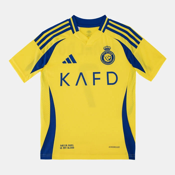 Al-Nassr Kids Home Kit 2024/25 WITH RONALDO 7