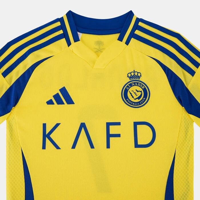 Al-Nassr Kids Home Kit 2024/25 WITH RONALDO 7