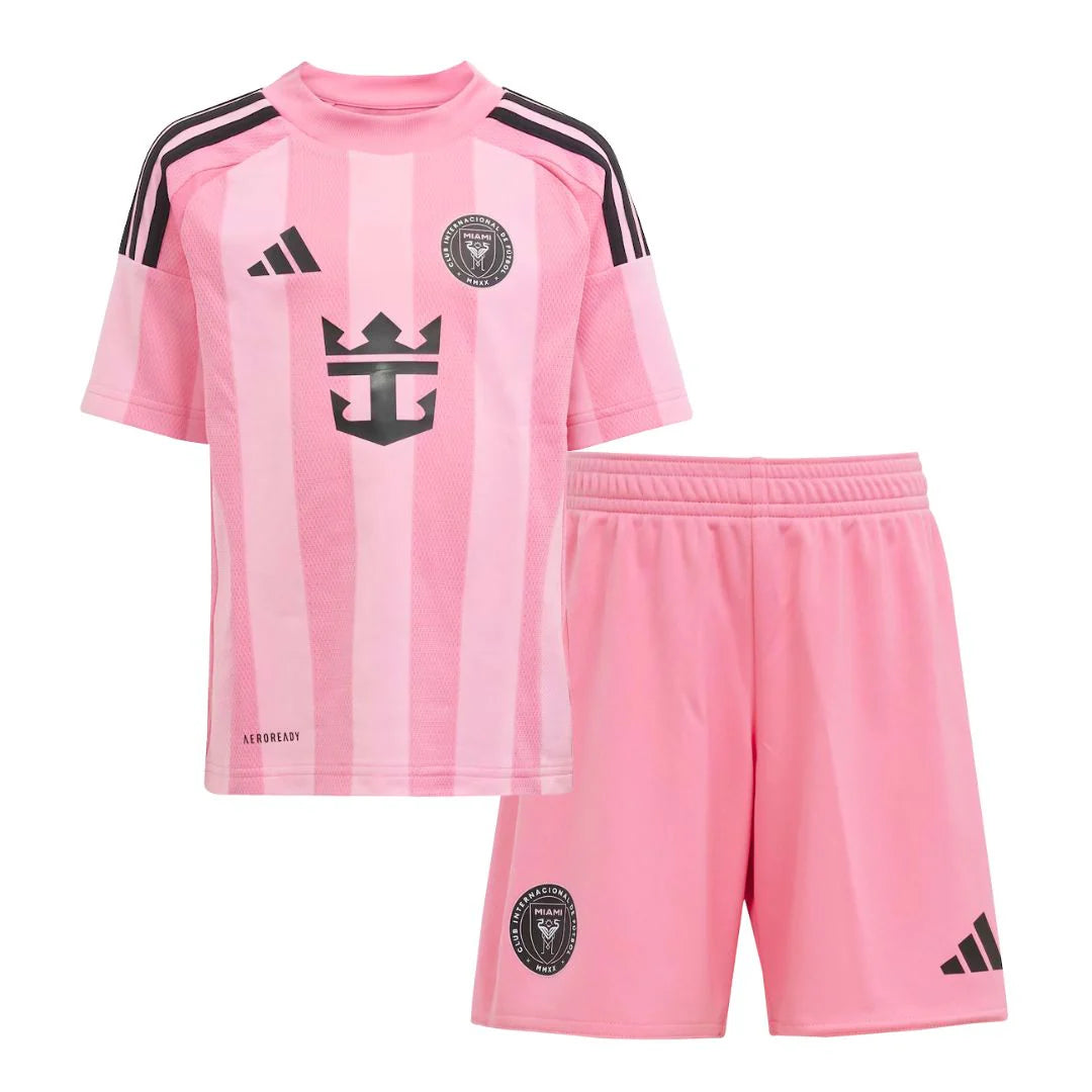 Inter Miami Home Kids Kit 2025 With MESSI 10