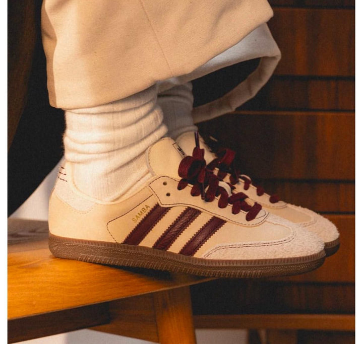 adidas Samba OG Wonder White Maroon