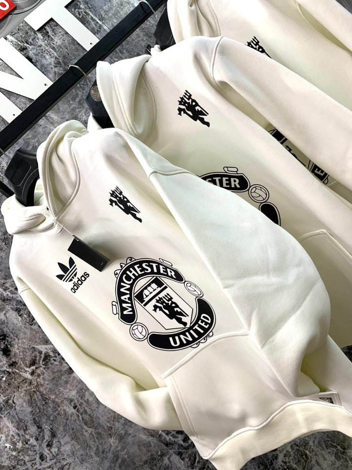 MAN UNITED White Hoodie 2025