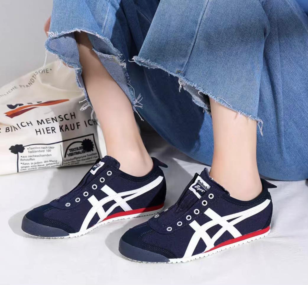 Onitsuka Tiger Mexico 66 Slip-On Navy Off-White Red