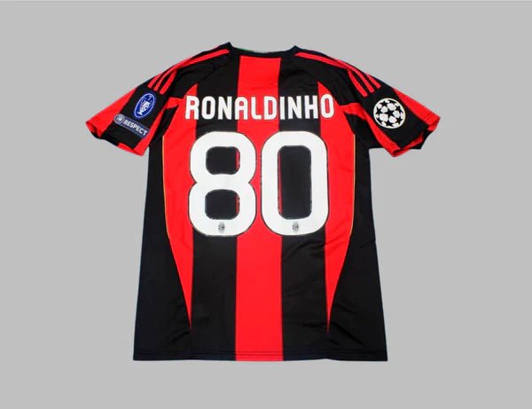 AC Milan HOME CLASSIC 2009/10 with ronaldinho 80 - uaessss