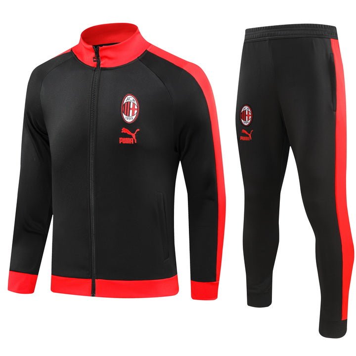 AC Milan Pre - Match BLACK JACETSUIT 2023/24 - uaessss