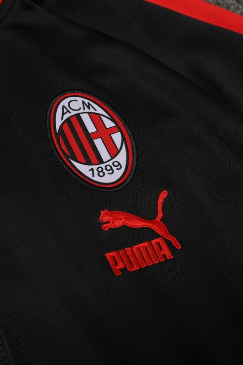 AC Milan Pre - Match BLACK JACETSUIT 2023/24 - uaessss