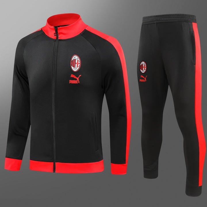 AC Milan Pre - Match BLACK JACETSUIT 2023/24 - uaessss