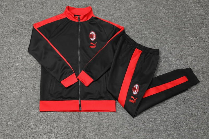 AC Milan Pre - Match BLACK JACETSUIT 2023/24 - uaessss