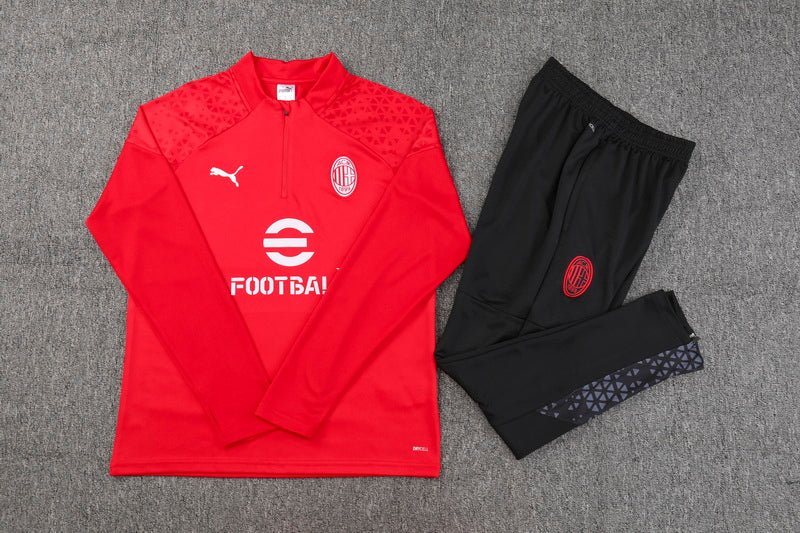 AC Milan Pre - Match RED Tracksuit 2024 - uaessss