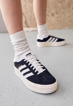 adidas Gazelle Bold Core Black White - uaessss