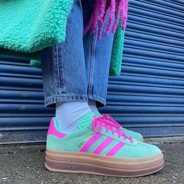 adidas Gazelle Bold Pulse Mint Pink - uaessss