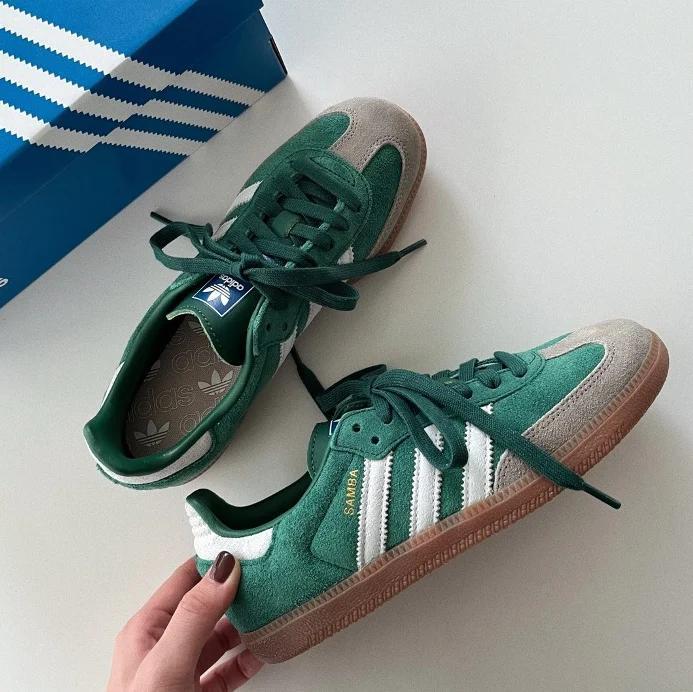 adidas Samba OG Collegiate Green Gum Grey Toe - uaessss