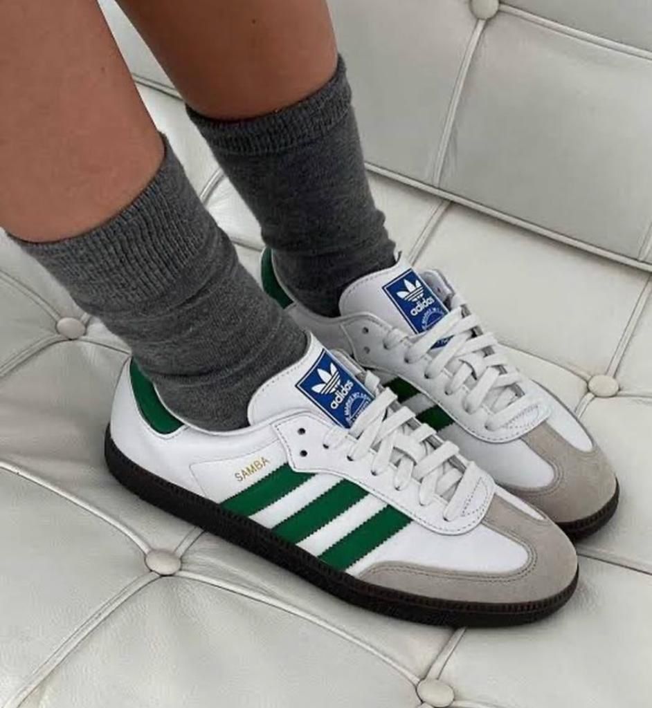 adidas Samba OG Footwear White Green - uaessss