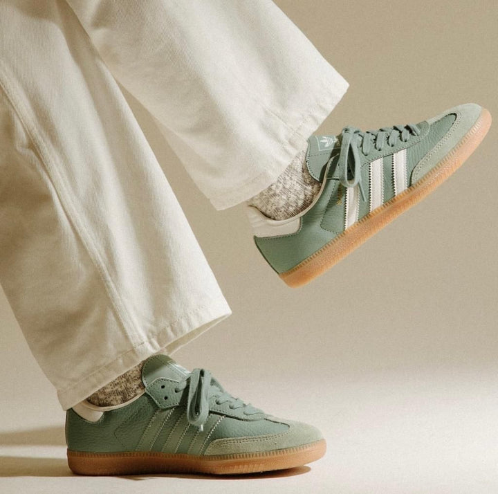 adidas Samba OG Silver Green - uaessss