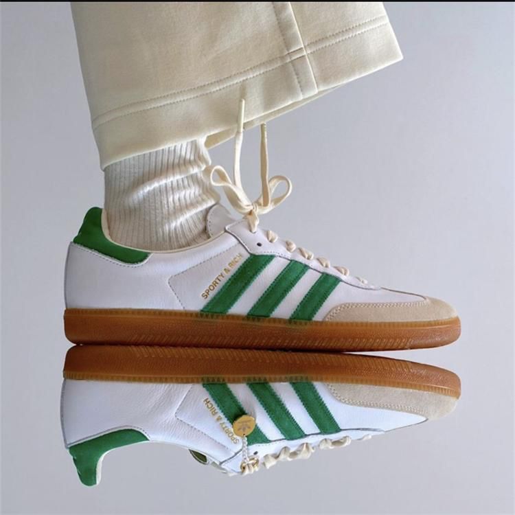 adidas Samba OG Sporty & Rich White Green - uaessss