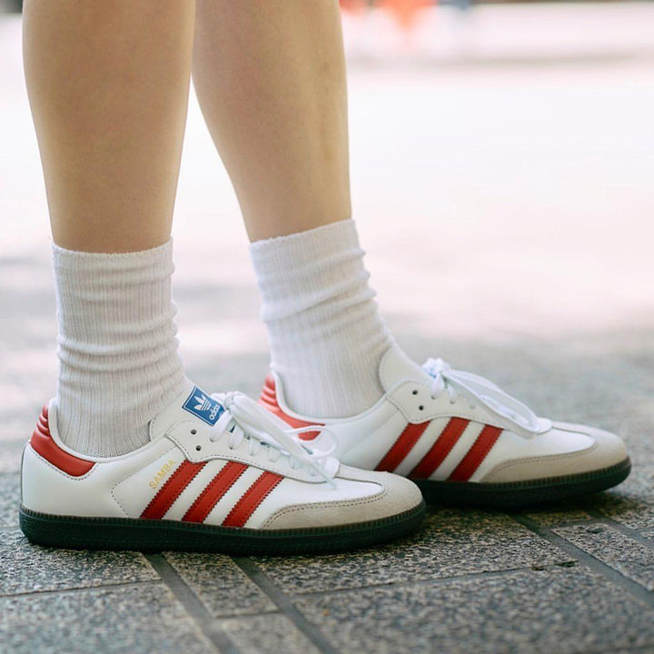 adidas Samba OG White Better Scarlet - uaessss