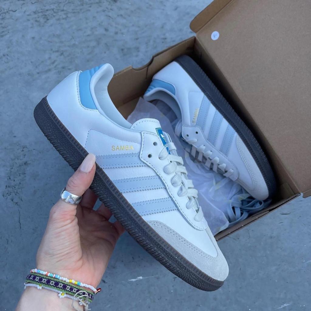 adidas Samba OG White Halo Blue - uaessss