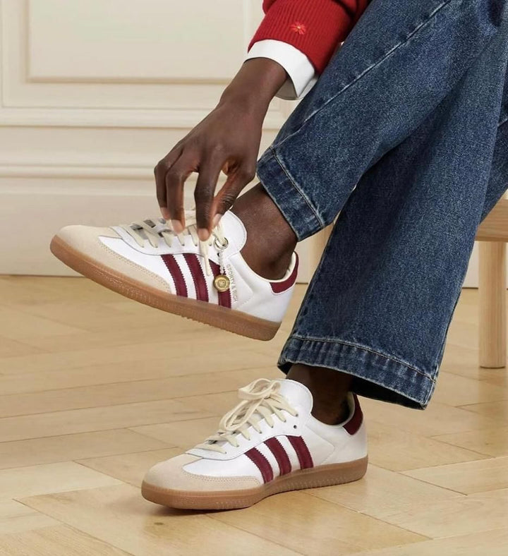 adidas Samba Sporty & Rich White Bold Gold - uaessss