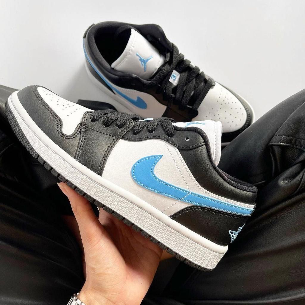 air jordan 1 low black university blue - uaessss