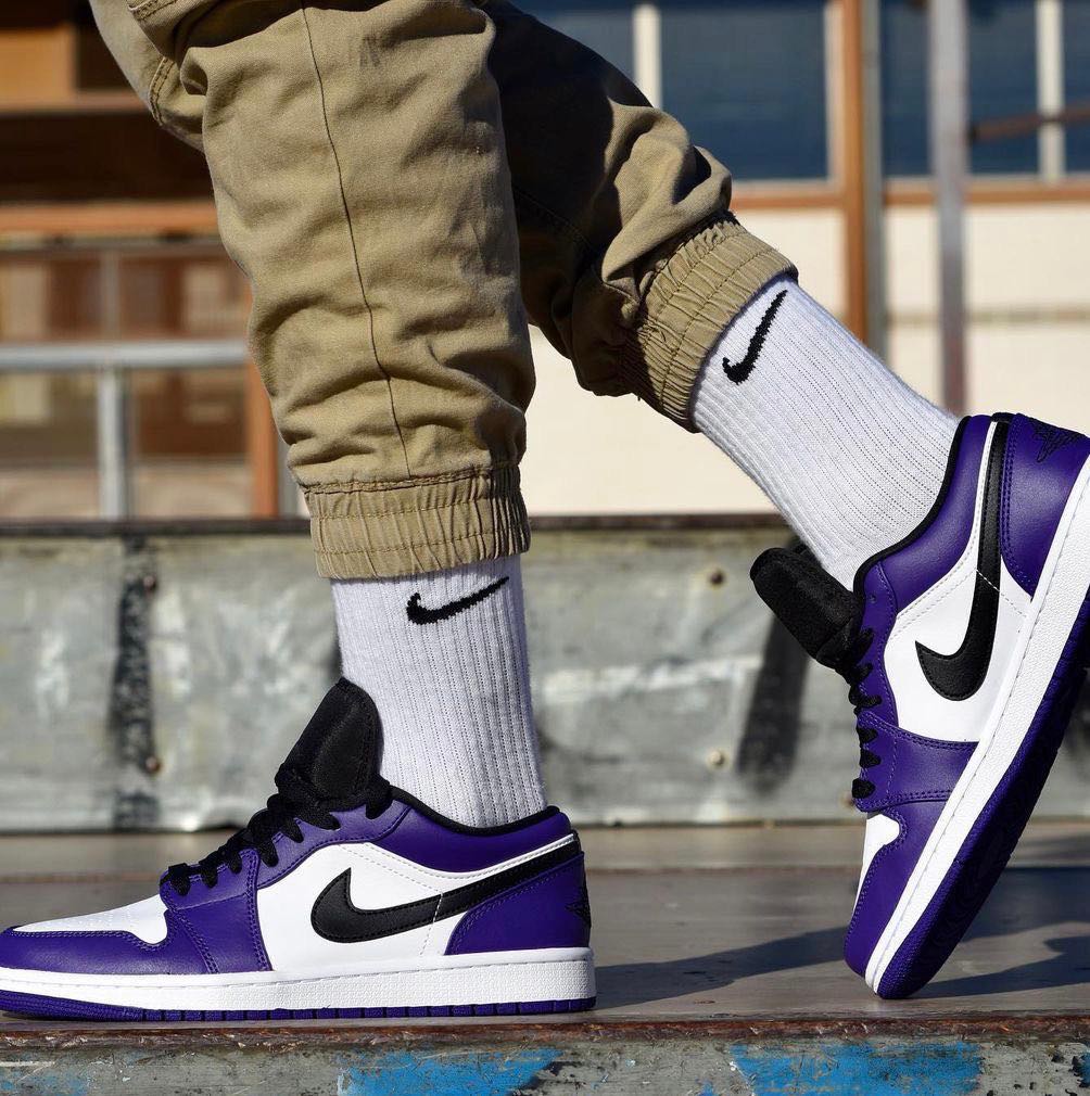 air jordan 1 low court purple - uaessss