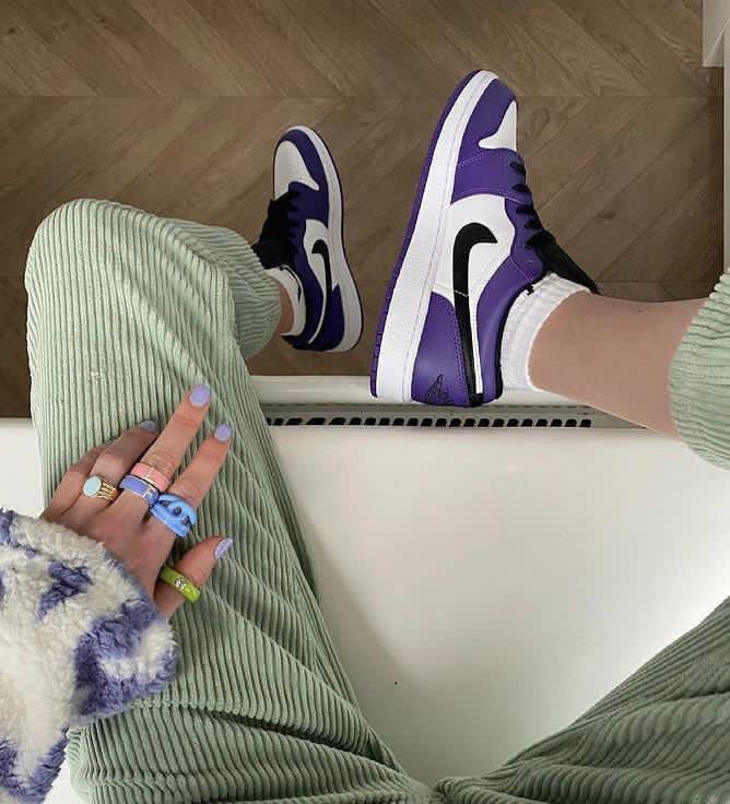 air jordan 1 low court purple - uaessss