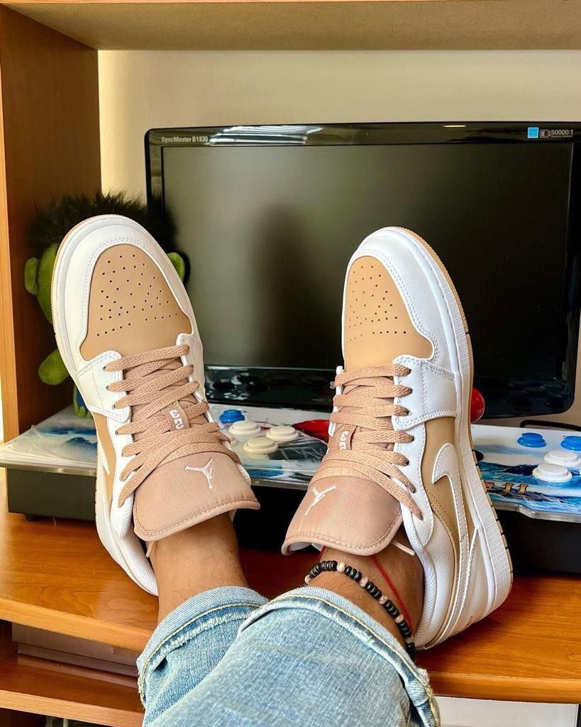 Air jordan 1 Low Tan white - uaessss