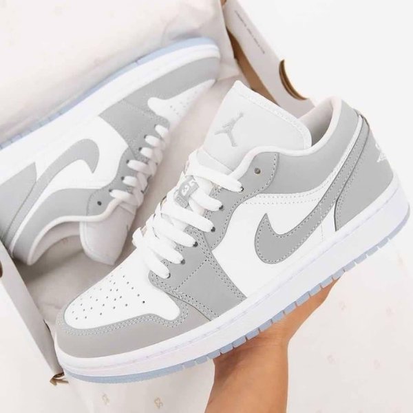 Air Jordan 1 Low「Wolf Grey - uaessss