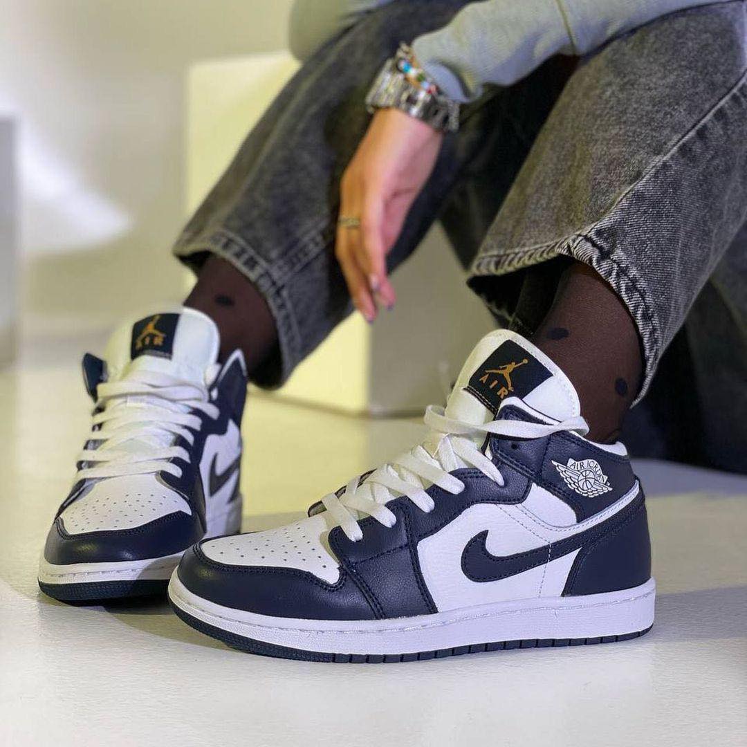 Air Jordan 1 Mid Obsidian - uaessss