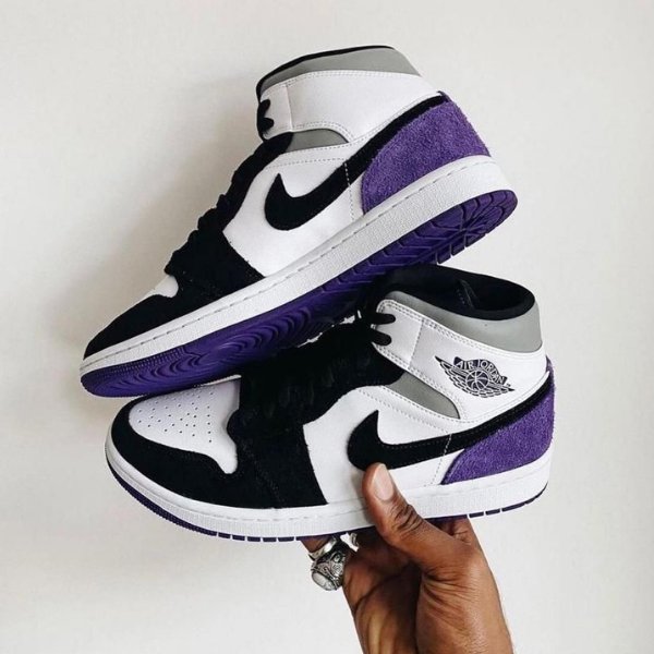 Air jordan 1 mid varsity purple - uaessss