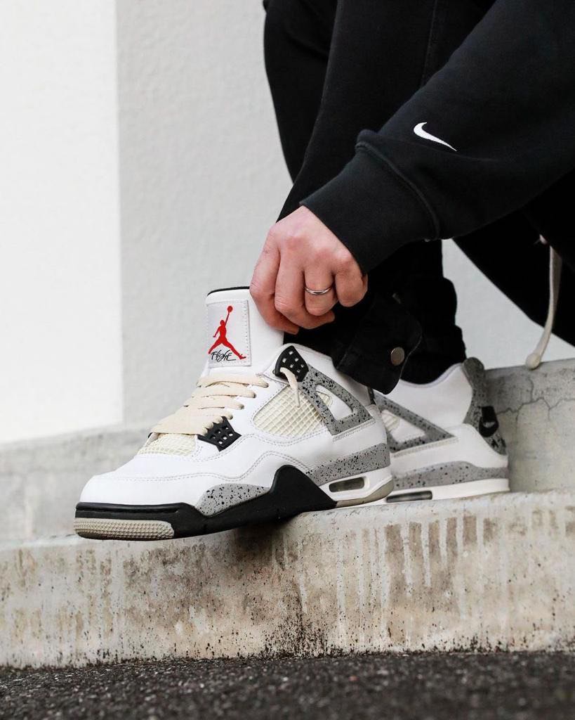 Air jordan 4 white cement - uaessss