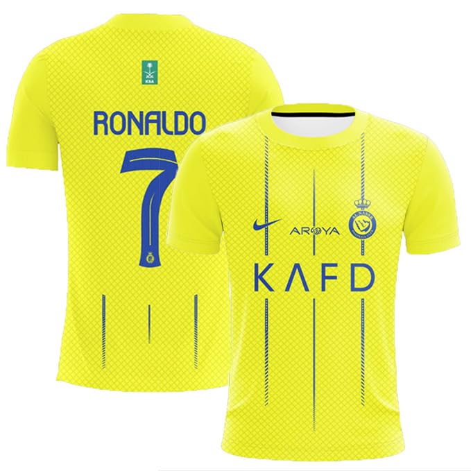 AL Nassr home jersey 23/24 with RONALDO 7 - uaessss