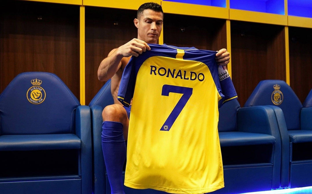 AL Nassr home jersey with RONALDO 7 - uaessss