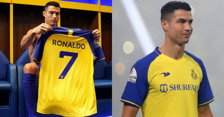 AL Nassr home jersey with RONALDO 7 - uaessss