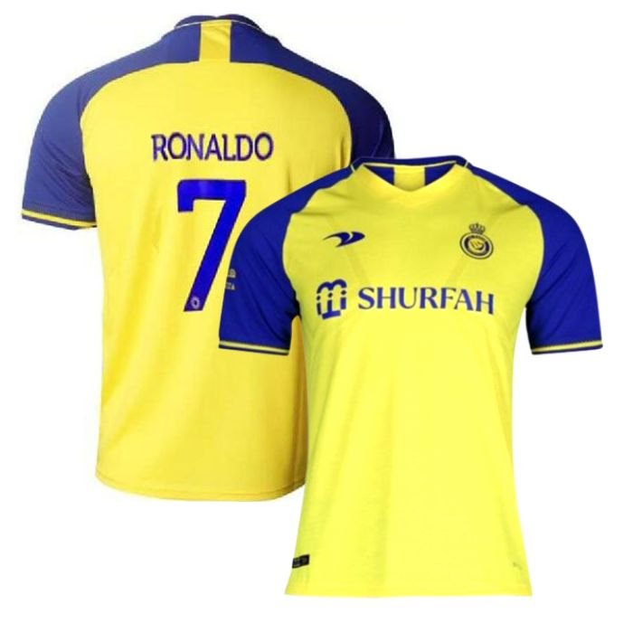 AL Nassr home jersey with RONALDO 7 - uaessss