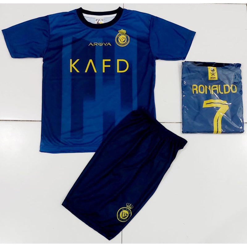 Al - Nassr Kids away Kit 2023/24 WITH RONALDO 7 - uaessss