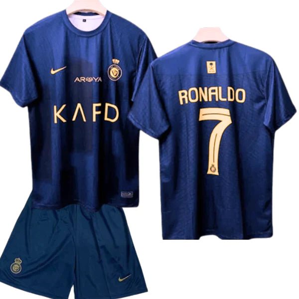 Al - Nassr Kids away Kit 2023/24 WITH RONALDO 7 - uaessss