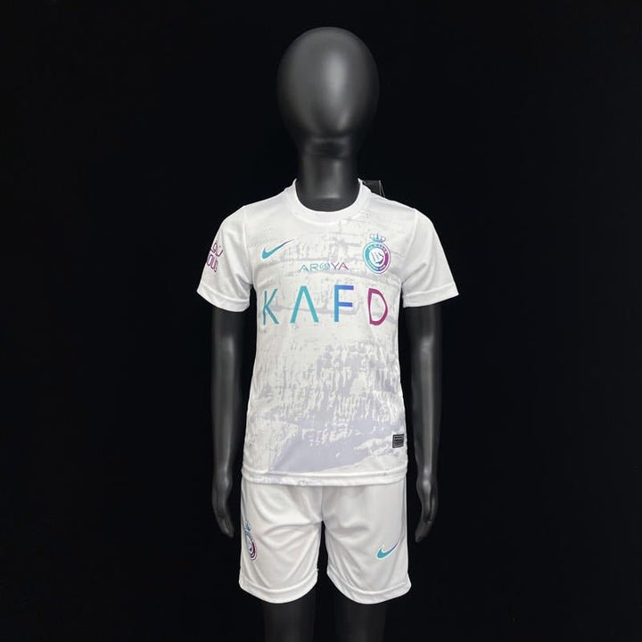 Al - Nassr Kids THIRD Kit 2023/24 WITH RONALDO 7 - uaessss