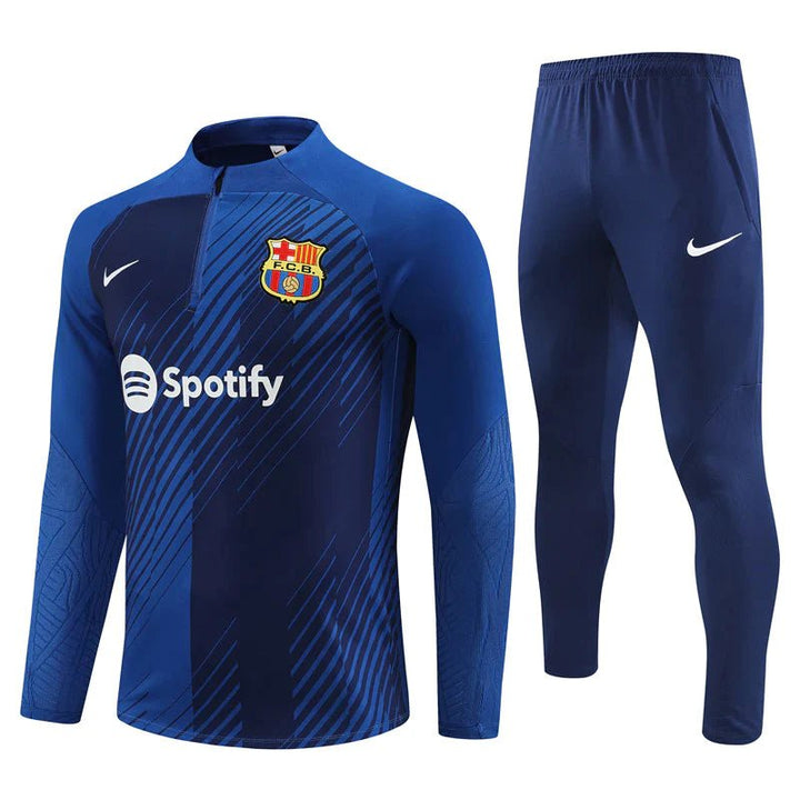 Barc_a  Dark Blue Training Tracksuit 2023/24