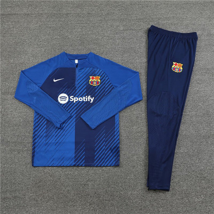 Barc_a  Dark Blue Training Tracksuit 2023/24