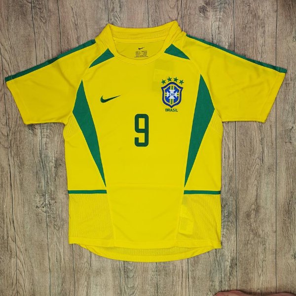 Brazil classic world cup 2002 jersey - uaessss