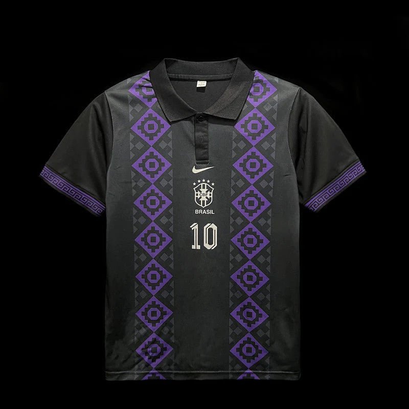 Brazil Special Edition Black POLO Jersey 2024 - uaessss